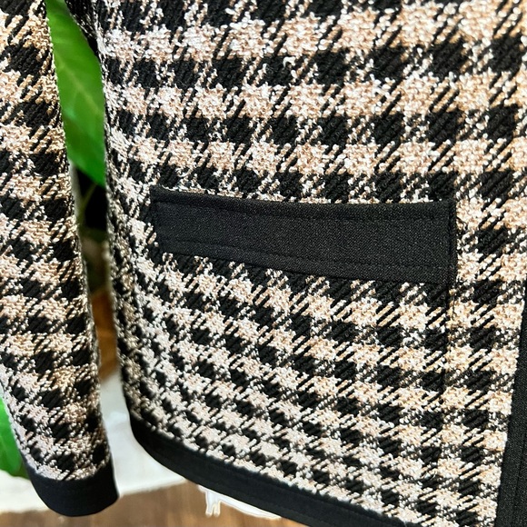 Kasper Women's Brown and White Checkered Blazer NWT Size 4 - Picture 5 of 11